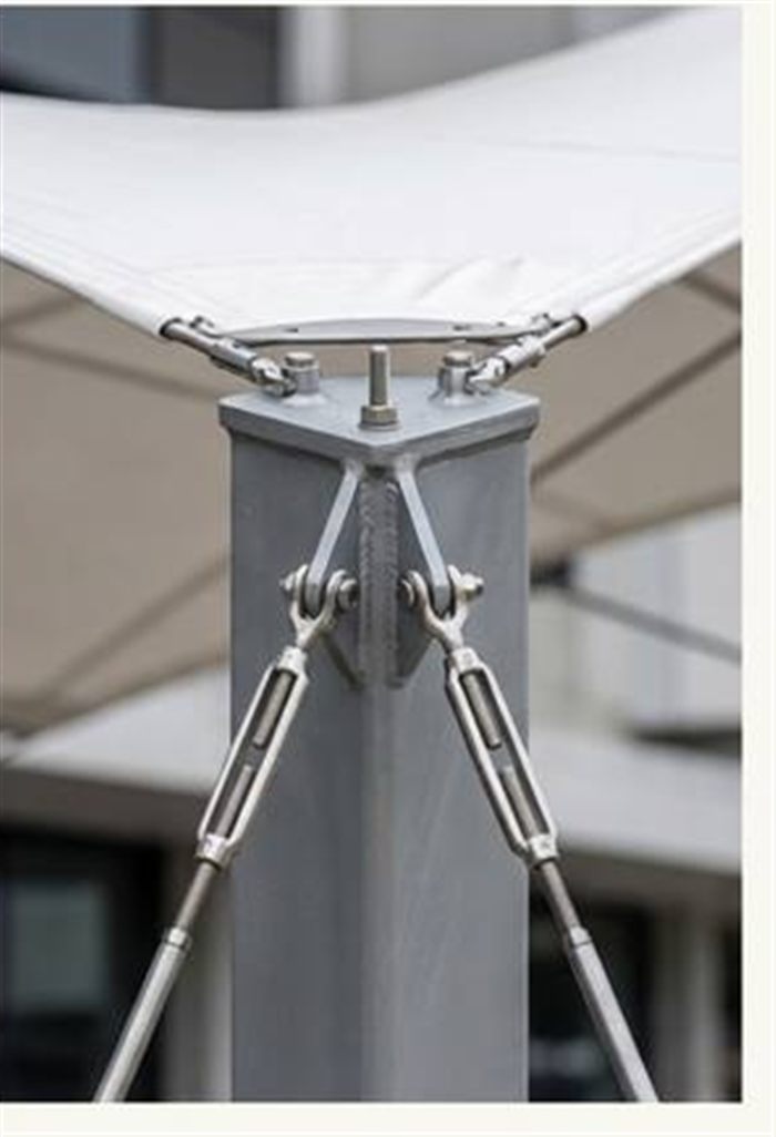 Precision tensioning hardware detail